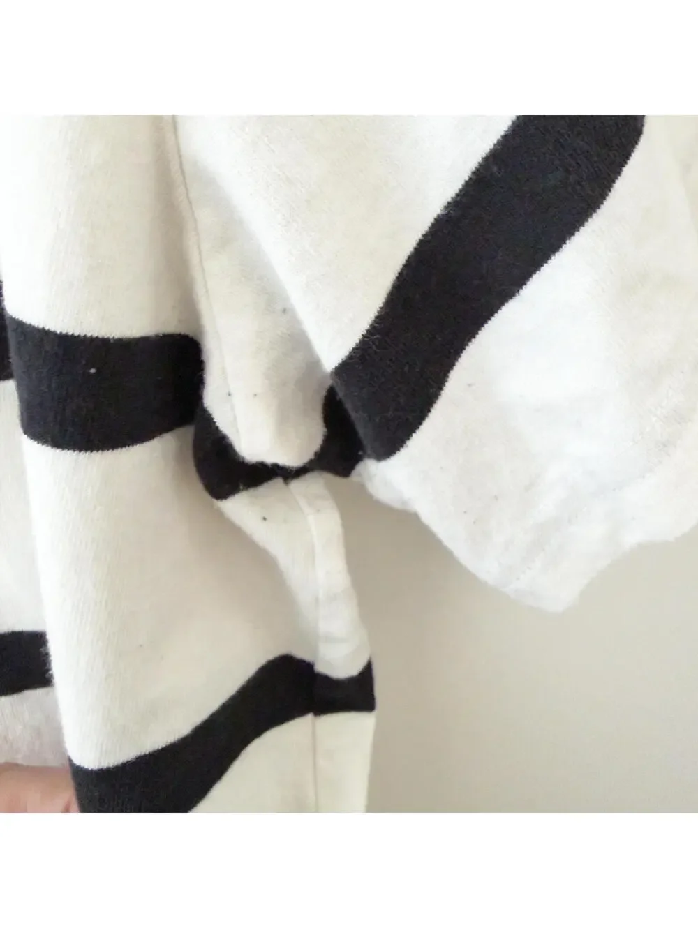 Everlane Black and White Brenton Stripe Short-Sleeve Tee Size Large - Picture 3 of 5